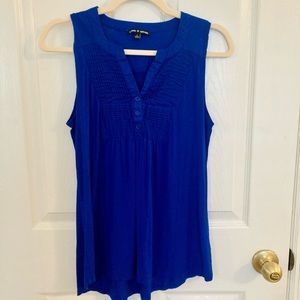 Royal blue blouse